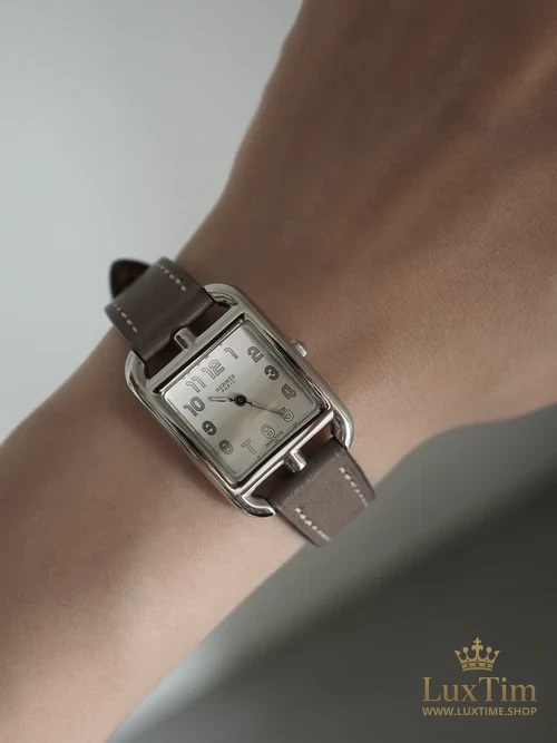 Hermès Cape Cod Montre Cadran Blanc Acier – vue 2