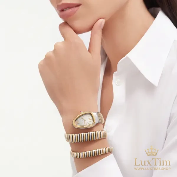 Bvlgari Serpenti Tubogas Montre Quartz 102236 Cadran Blanc – vue 2