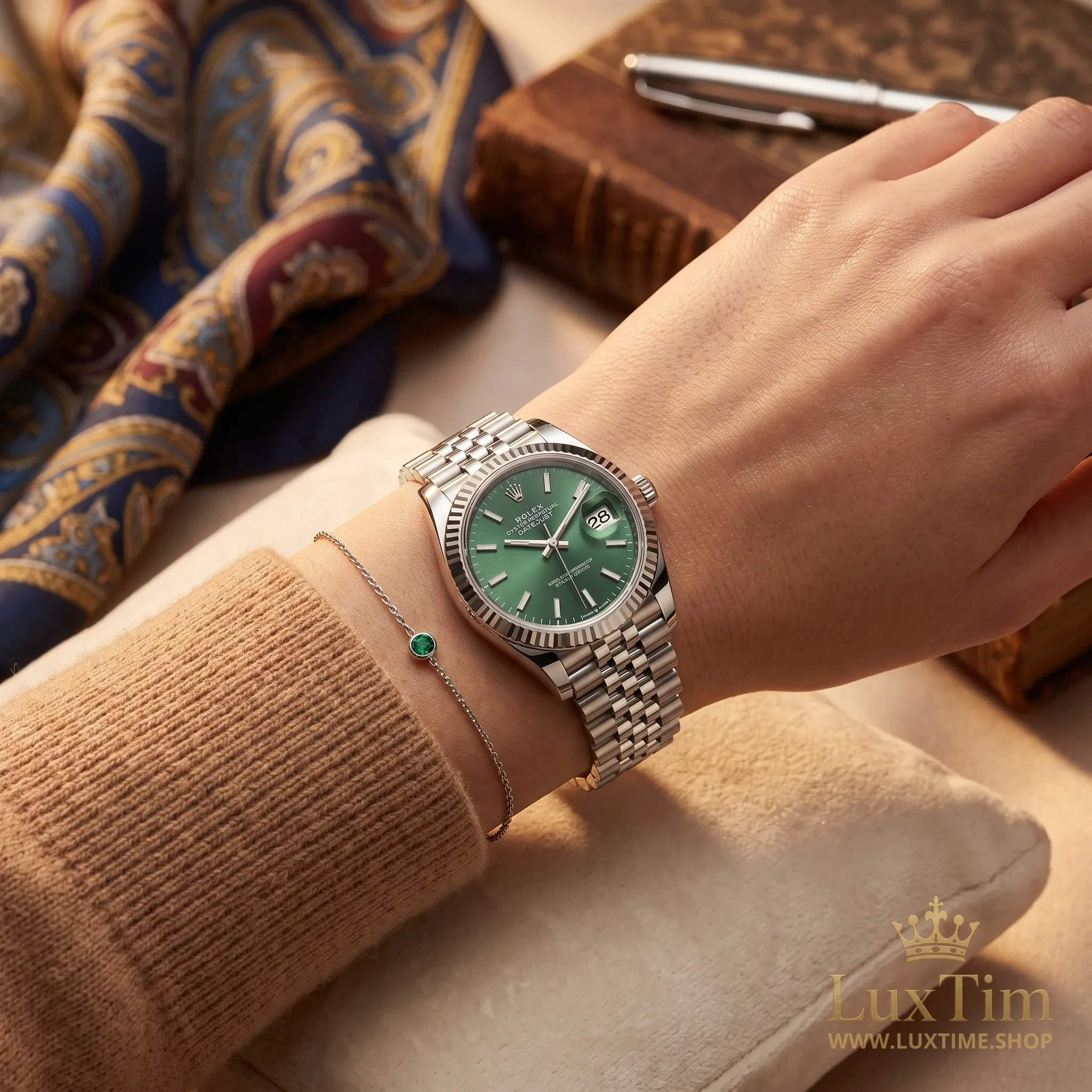 Rolex Datejust Montre Automatique 31 mm 278274 Cadran Vert