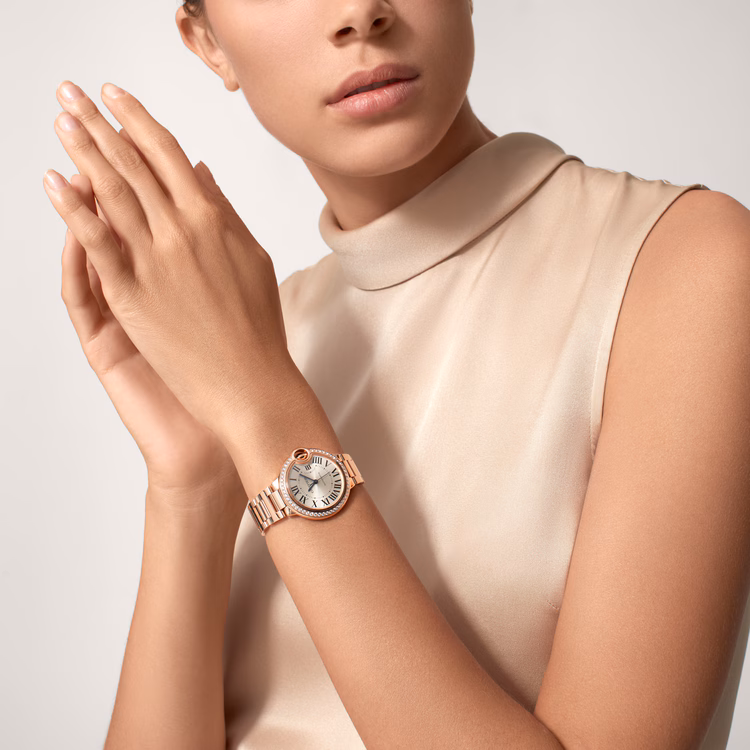 Cartier Ballon Bleu de Cartier Montre Automatique 33 mm WJBB0063 Or rose