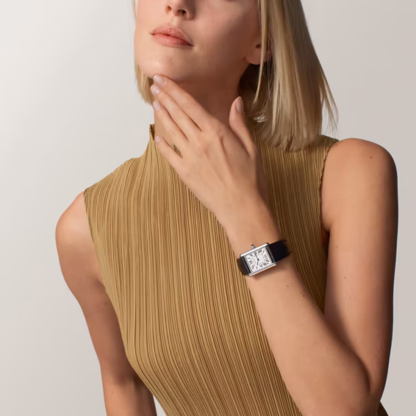 Cartier Tank Montre Quartz WSTA0060 Bracelet Cuir Noir – vue 2