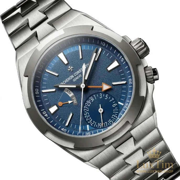 Vacheron Constantin Overseas Dual Time Montre Automatique 41 mm 7930V Cadran Bleu Bracelet Satin