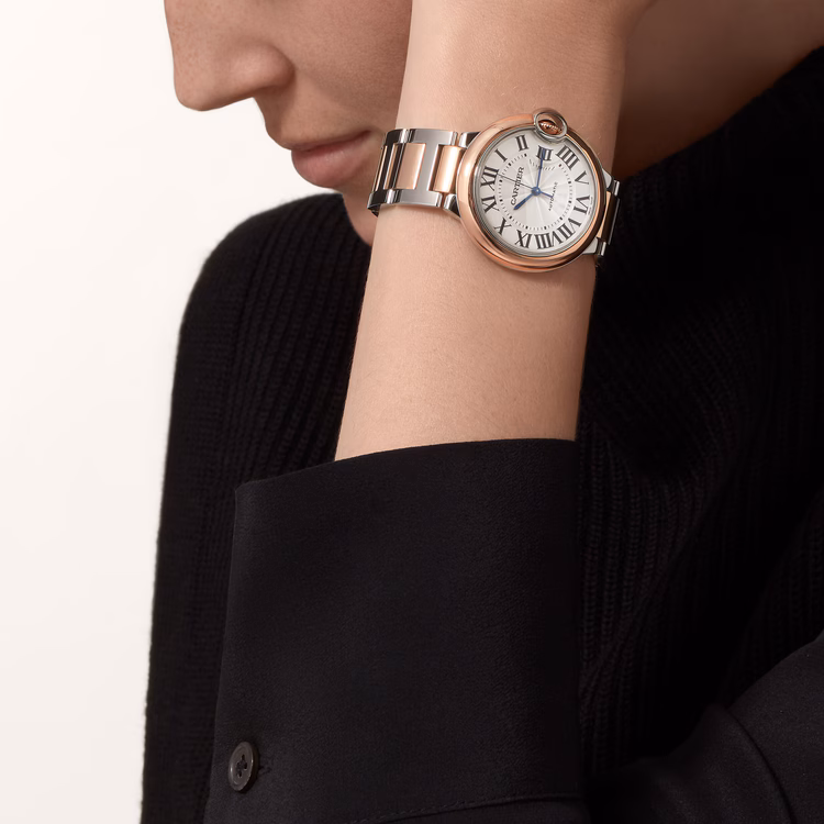 Cartier Ballon Bleu de Cartier Montre Automatique 36 mm Cadran Argenté
