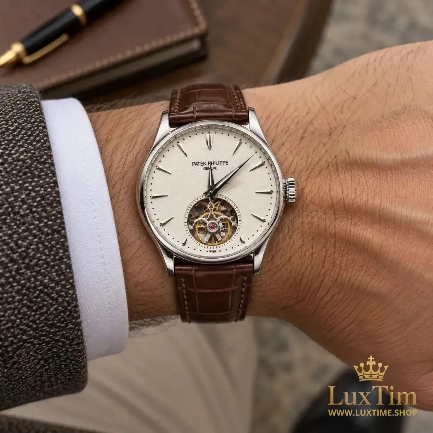 Patek Philippe Tourbillon Montre Cadran Ivoire