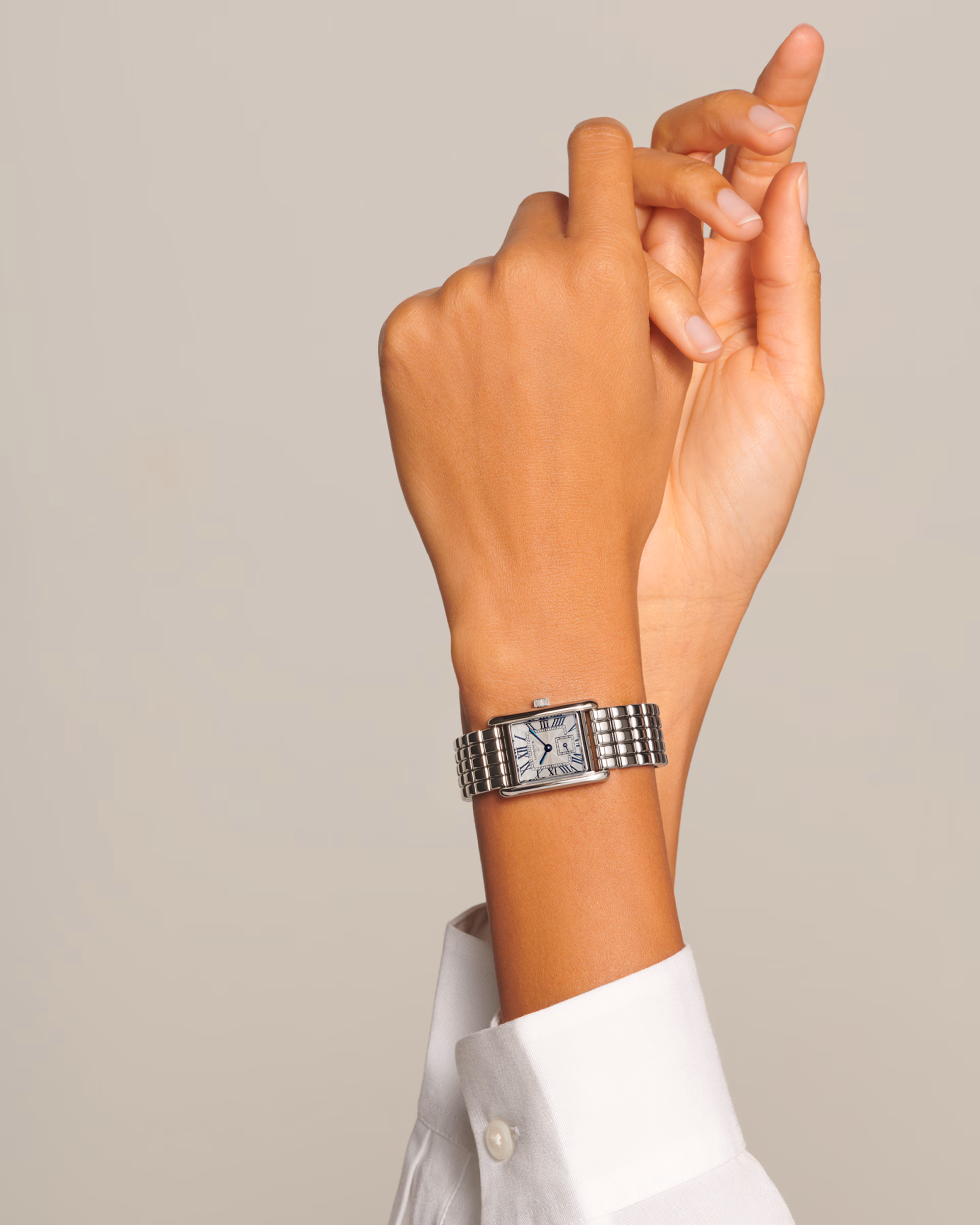 Longines DolceVita Montre Cadran Argenté Bracelet Acier