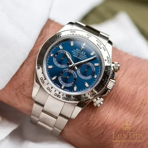 Rolex Daytona Montre Automatique 40 mm 116509 Cadran Bleu – vue 2