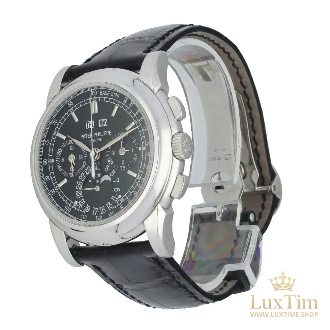 Patek Philippe Quantième Perpétuel Montre à remontage manuel 40 mm 5970P-001 Cadran Noir