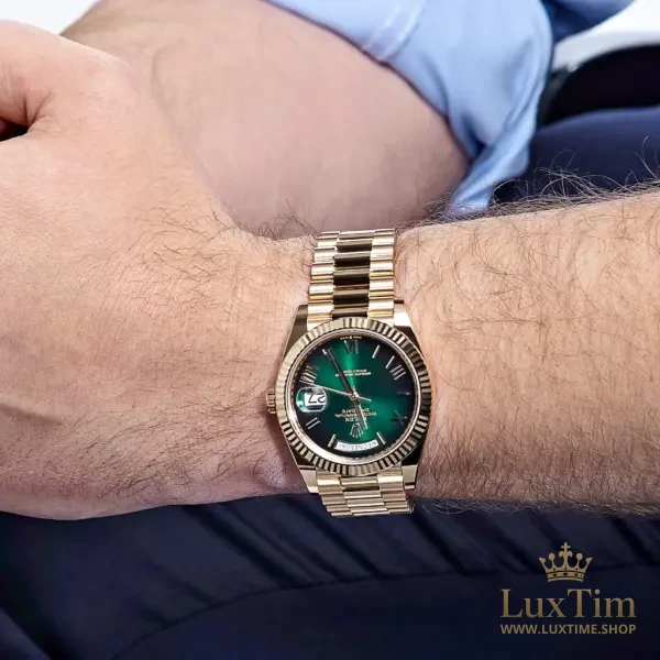Rolex Day-Date Montre Automatique 40 mm 228238 Cadran Vert – vue 2