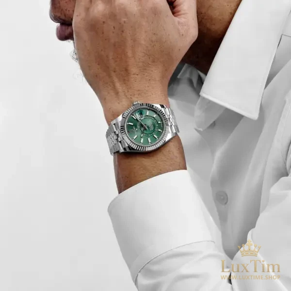 Rolex Sky-Dweller Montre Automatique 42 mm 336934 Cadran Vert – vue 2