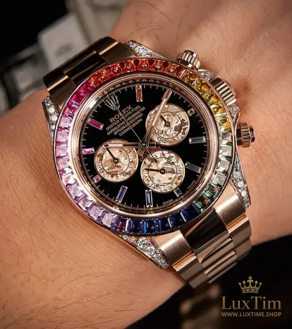 Rolex Daytona 116595RBOW Rainbow, cadran pavé